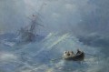 El naufragio en un mar tempestuoso Romántico Ivan Aivazovsky Ruso